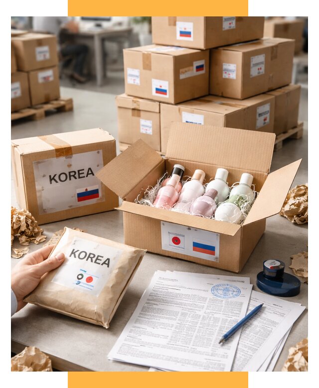 Доставка косметики из Кореи от 8672 р. под ключ | СетСервис-Ктм