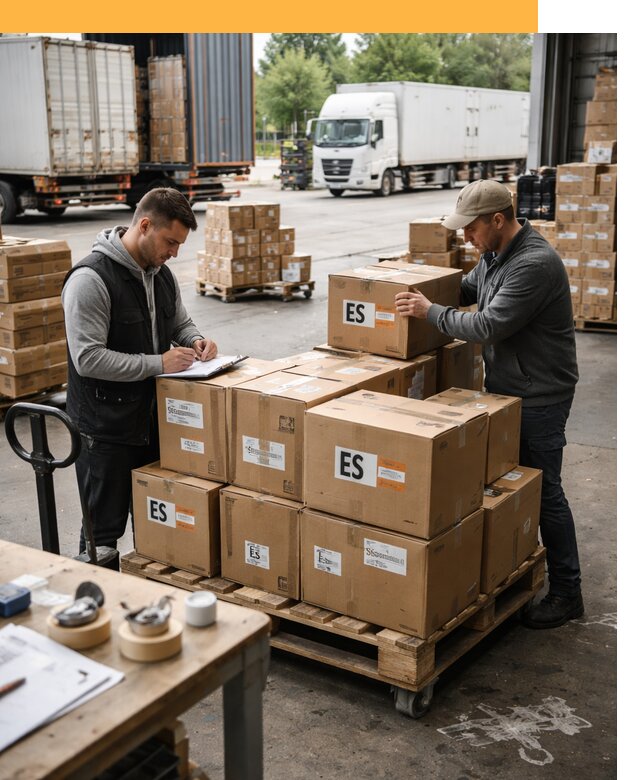 Доставка грузов в Испанию автотранспортом от 35707 руб