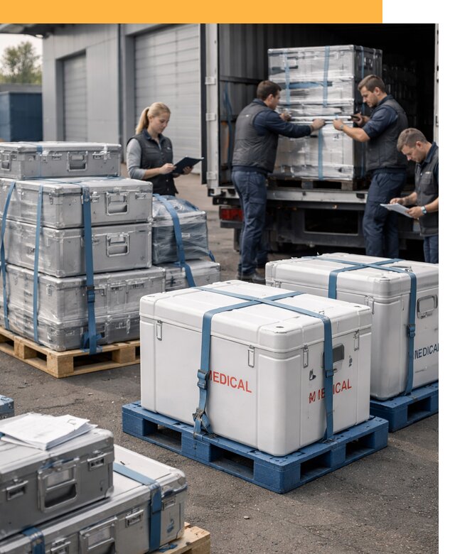 Перевозка медицинского оборудования по всему миру от 15303 руб